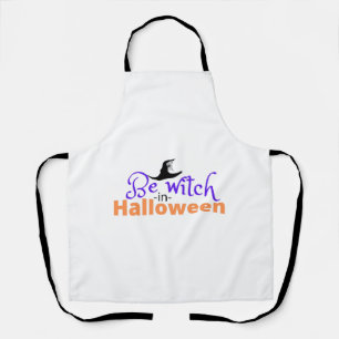 Wees heks in Halloween-shirt voor Halloween  Schort