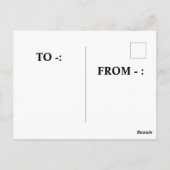 "Wees helder, wees blij, wees Motivatie Briefkaart (Achterkant)