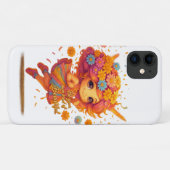 "Wees helder, wees mooi" Floral Fairy iPhone Case (Achterkant (horizontaal))