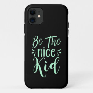 Wees het aardige kind positieve boodschap in mintg Case-Mate iPhone case