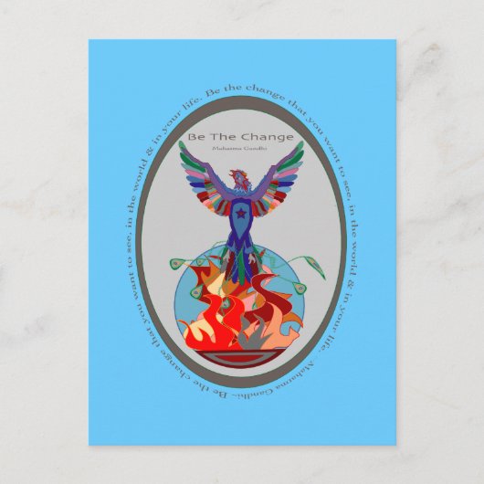 Wees het Briefkaart van verandering (Voorkant)
