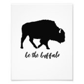 Wees het Buffalo Silhouet Foto Afdruk (Voorkant)