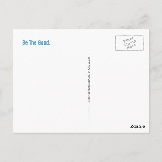 Wees het goede briefkaart (Achterkant)