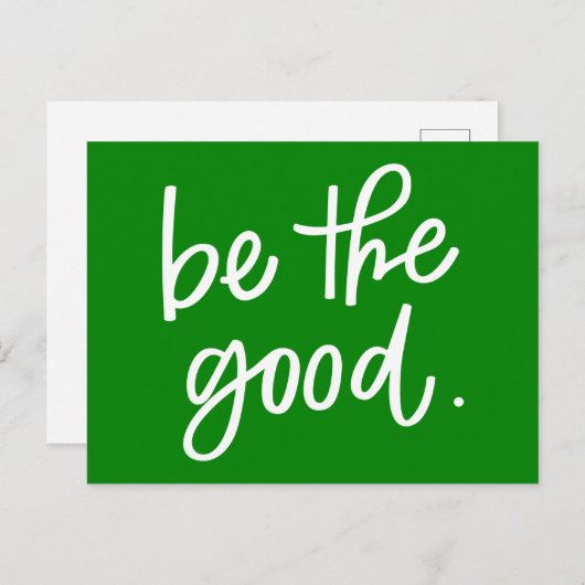 Wees het goede briefkaart (Voorkant / Achterkant)