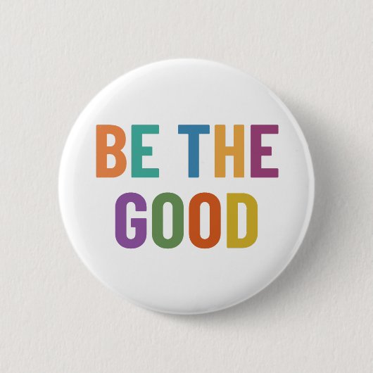 Wees het goede ronde button 5,7 cm (Voorkant)