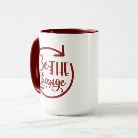 Wees het Inspirerend van de Verandering Mok (Voorkant links)