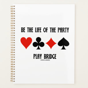 Wees het leven van de partij spelen brug 4 Kaart p Planner