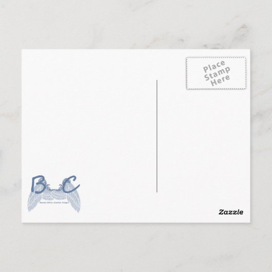 Wees het licht briefkaart (Achterkant)