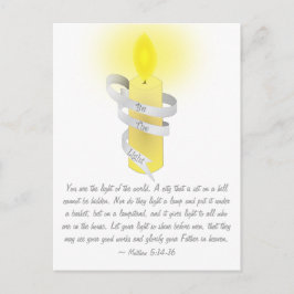 Wees het licht briefkaart