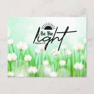 Wees het licht briefkaart