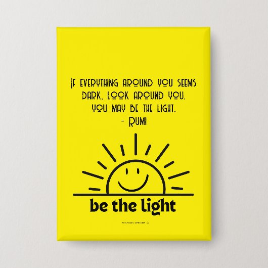 Wees het Licht Button (Voorkant)