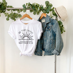 Wees het licht-Christelijk-religieus-geloof-bijbel T-shirt