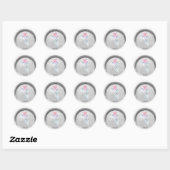 *~* WEES HET LICHT Engelenvleugel Boho Nep Zeerook Ronde Sticker (Vel)