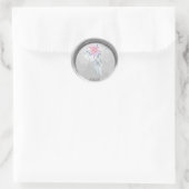 *~* WEES HET LICHT Engelenvleugel Boho Nep Zeerook Ronde Sticker (Tas)