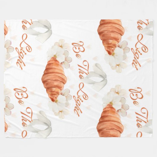 Wees het licht - fleece deken (Voorkant (Horizontaal))