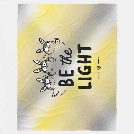 Wees het Licht Fleece Deken (Voorkant)