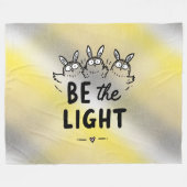 Wees het Licht Fleece Deken (Voorkant (Horizontaal))
