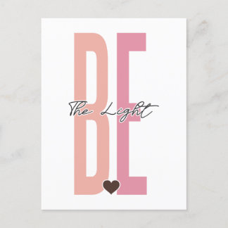 Wees het licht, geloof in God, vertrouw op Jezus,  Briefkaart