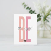 Wees het licht, geloof in God, vertrouw op Jezus,  Briefkaart (Staand voorkant)