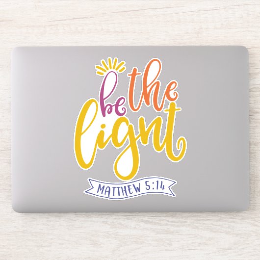 Wees het licht in de wereld sticker (Computer)
