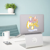 Wees het licht in de wereld sticker (Laptop op bureau)