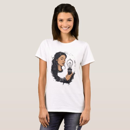 Wees het licht in het donker t-shirt (Voorkant volledig)