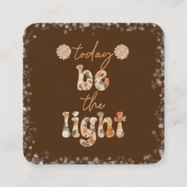 Wees het licht informatiekaartje