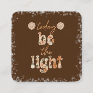 Wees het licht informatiekaartje