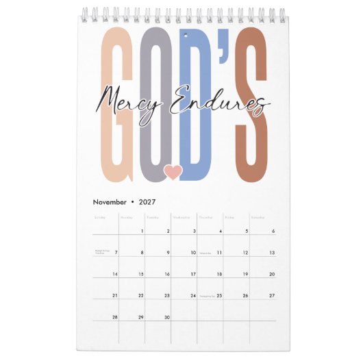 Wees het licht, inspireer, motiveer, help, liefde, kalender (Nov 2027)