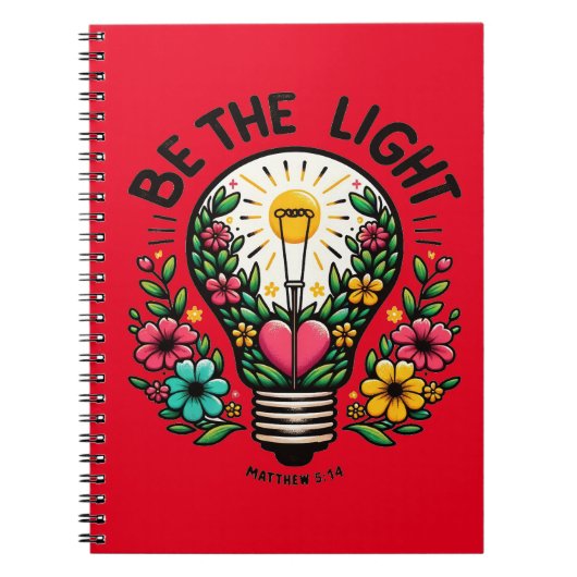 Wees het Licht - Inspirerend Christelijke Ontwerp Notitieboek (Voorkant)
