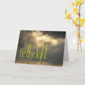 Wees het licht kaart (Gele Bloem)