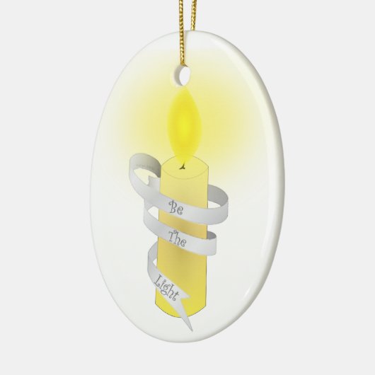 Wees het licht keramisch ornament (Links)