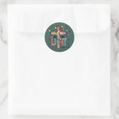 Wees Het Licht Kerstmis Christelijk Kruis Kerstmis Ronde Sticker (Tas)