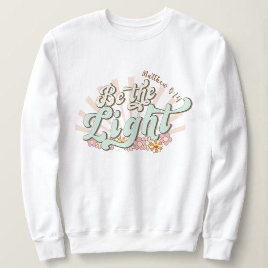 Wees het licht Matheüs 5:14 Jezus Trui (Design voorkant)