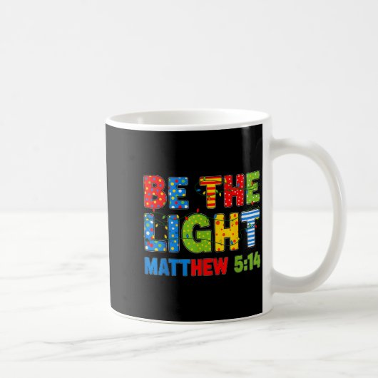 Wees het licht Matteüs 5 14 Koffiemok (Rechts)