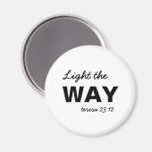 Wees het Licht Matteüs Christelijke Vers Magneet (Voorkant / Achterkant)