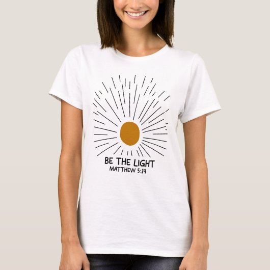Wees Het Licht | Mattheus 5:14 | Bijbel T-Shirt (Voorkant)