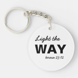 Wees het Licht | Mattheüs 5:14 Christelijke Sleute Sleutelhanger