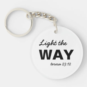 Wees het Licht Mattheüs 5:14 Christelijke Sleute Sleutelhanger
