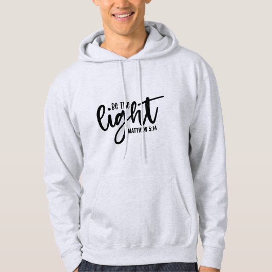 Wees het Licht Mattheüs 5:14 Hoodie (Voorkant)