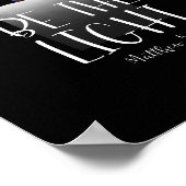 Wees het licht (Mattheüs 5:14) Poster (Hoek)