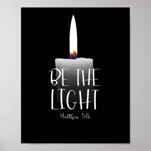 Wees het licht (Mattheüs 5:14) Poster (Voorkant)