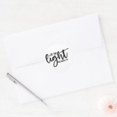 Wees het Licht Mattheüs 5:14 Ronde Sticker (Envelop)