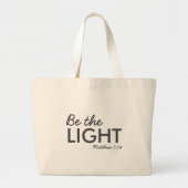 Wees het licht | Matthew 5:14 Bijbelverse Christel Grote Tote Bag (Voorkant)