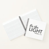 Wees het licht | Matthew 5:14 Bijbelverse Christel Notitieboek (Binnen)