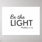 Wees het licht | Matthew 5:14 Bijbelverse Christel Poster (Voorkant)