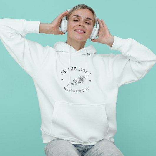 Wees het licht | Matthew 5:14 Bijbelverse Hoodie