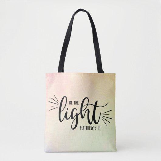 Wees het licht Matthew 5:14 Tote Bag (Voorkant)
