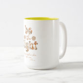 Wees het Licht met Bijbelvers Tweekleurige Koffiemok (Voorkant rechts)