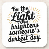 Wees het Licht Onderzetter (Voorkant)